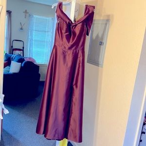 A bridesmaid dress
